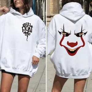 Pennywise Clown Halloween Shirt, Pennywise Balloon Tee, Horror Movies, Halloween Clown Murder Sweatshirt Hoodie, Unisex Sweater Pullover Tee