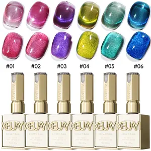 1PC 15ML Dopamine Cat Eye 6-Color Frame Bottle Series Offers A Selection Of 6 Ultra Of Cat Eye Gel For Spring 2025 This Ultra-Bright And Shimmering Cat Eye Gel Features High Saturation Colors, Ensuring A Long-Lasting And Dazzling Shine