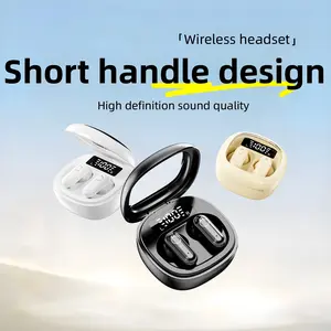 H.L.WALK-D Wireless Wireless Headphones，Tiny Size Earbuds，Waterproof Headsets，With Mic，Sleep and Sports Earphones Set, Short Handle Design，for Work Sport Sleeping outdoorfun