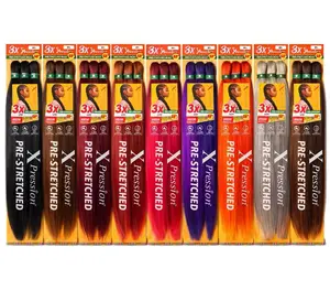 3X Ultra Braid 52” Pre-Stretched Synthetic Braiding Hair