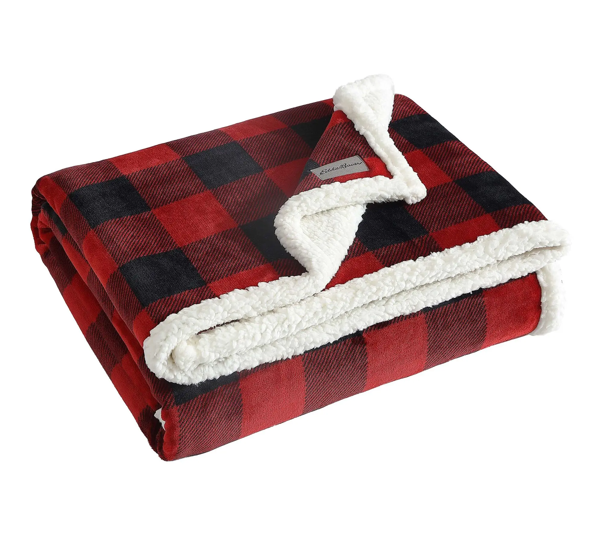 Eddie Bauer Cabin Plaid Red Cotton 50"X60" Throw Eddie Bauer Cabin Plaid Red Cotton 50"X60" Throw