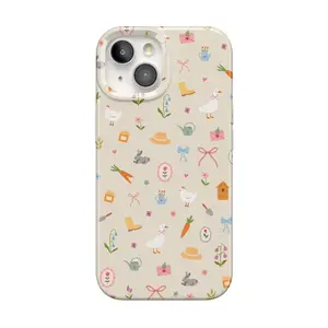 Casely iPhone 15 Plus Case | Hoppy Garden | Spring Things | Compatible with MagSafe | Classic Ultra Thin Design
