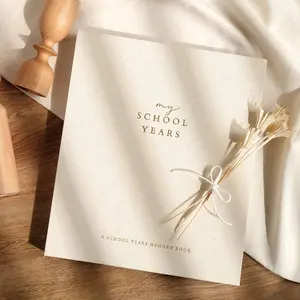 School Memory Book - USA, School Photo Album Keepsake Journal for K-12 Students to Record Child Memories & Milestones, Gender Neutral