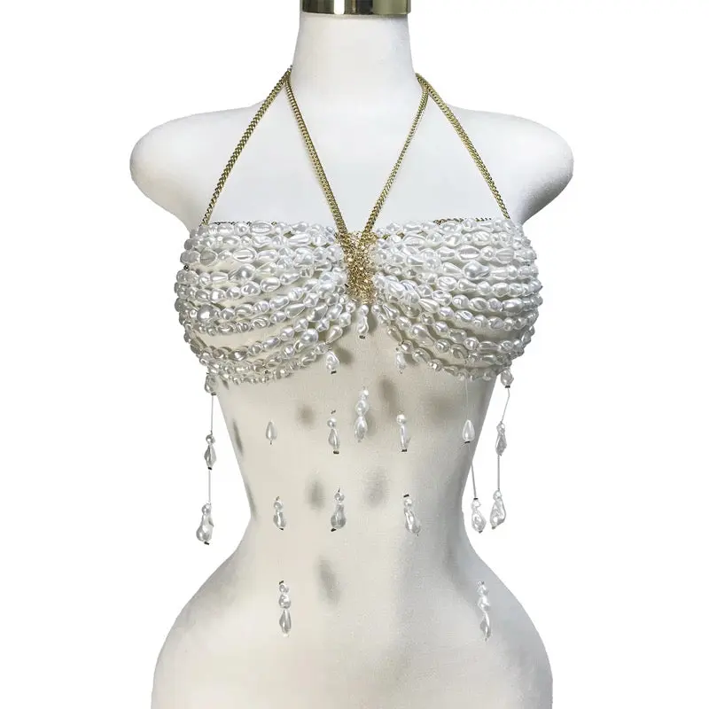 Nacré Beaded Top