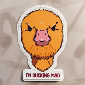 I’m Ducking Mad Sticker