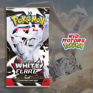 Pokémon Trading Card Game White Flare Booster Pack - SV White Flare - 10 Additional Game Cards - Scarlet & Violet Series