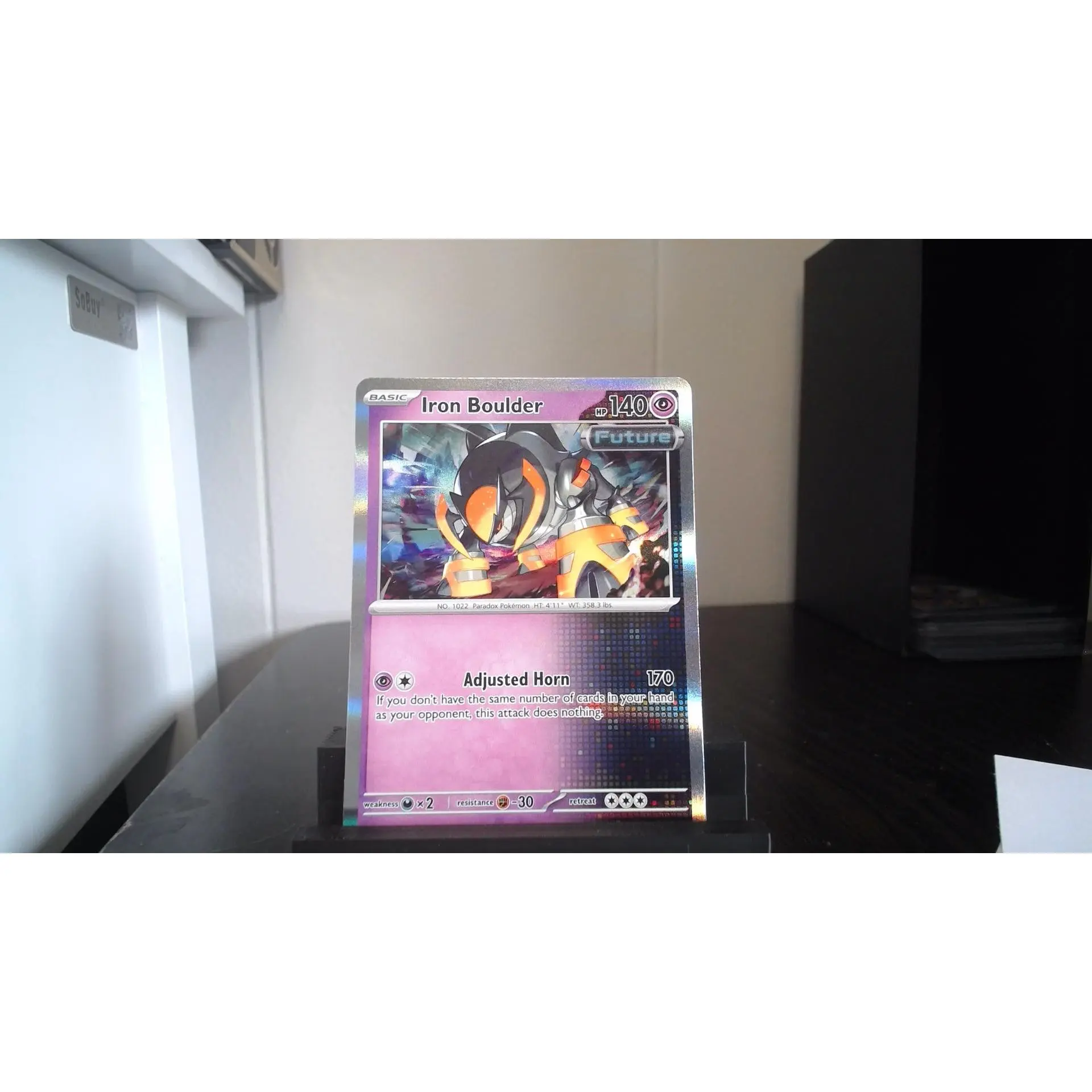 071 142 pokemon card - Iron Boulder 071/142 Basic Weakness Iron Boulder Holo Rare 071/142