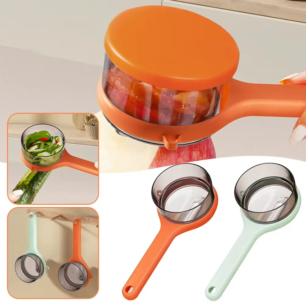 Made in China Vegetables Peeling Knife with Storage Box Manual Fruit Apple Peeling Cutter Potatoes Cucumber Shelling Tool Kitchen Accessories