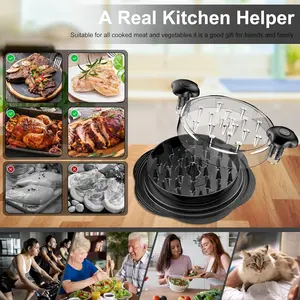 Large Kitchen Chicken Shredder Tool - Twist Meat Shredding Utensils with Non-Slip Handles, BPA-Free Grill Fork Set