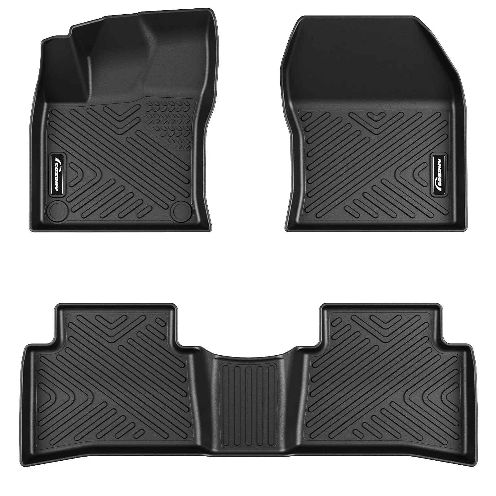 Car Floor Mats Fits 2016-2022 Toyota Prius, 2017-2021 Toyota Prius Prime, Anti Skid Floor Liners Black, All Weather TPE Floor Liners