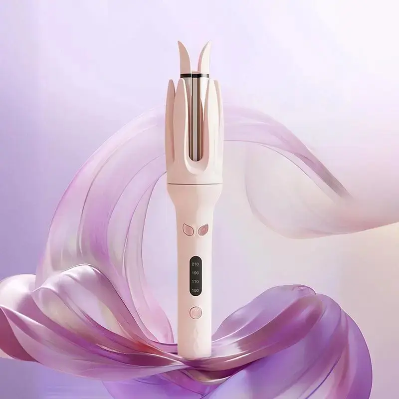 28mm Automatic Curling Iron - Fully Auto-Rotate Lazy Adjustable Curler, Hair-Friendly, Instant Comfort, Global Voltage, Ideal Festive Party Gift for Home Use