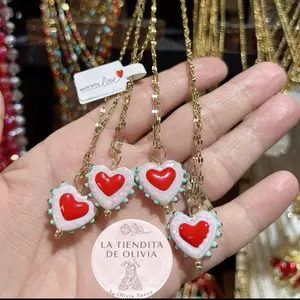 Sacred Heart ️ Necklace 18” long Stainless Steel