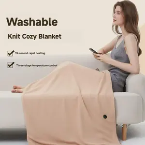 Portable Electric Heated Shawl Blanket, Wearable Heated Blanket, Rechargeable Washable Outdoor Warm Cape, Small Home Use Christmas Gift, Travel Heating Cover