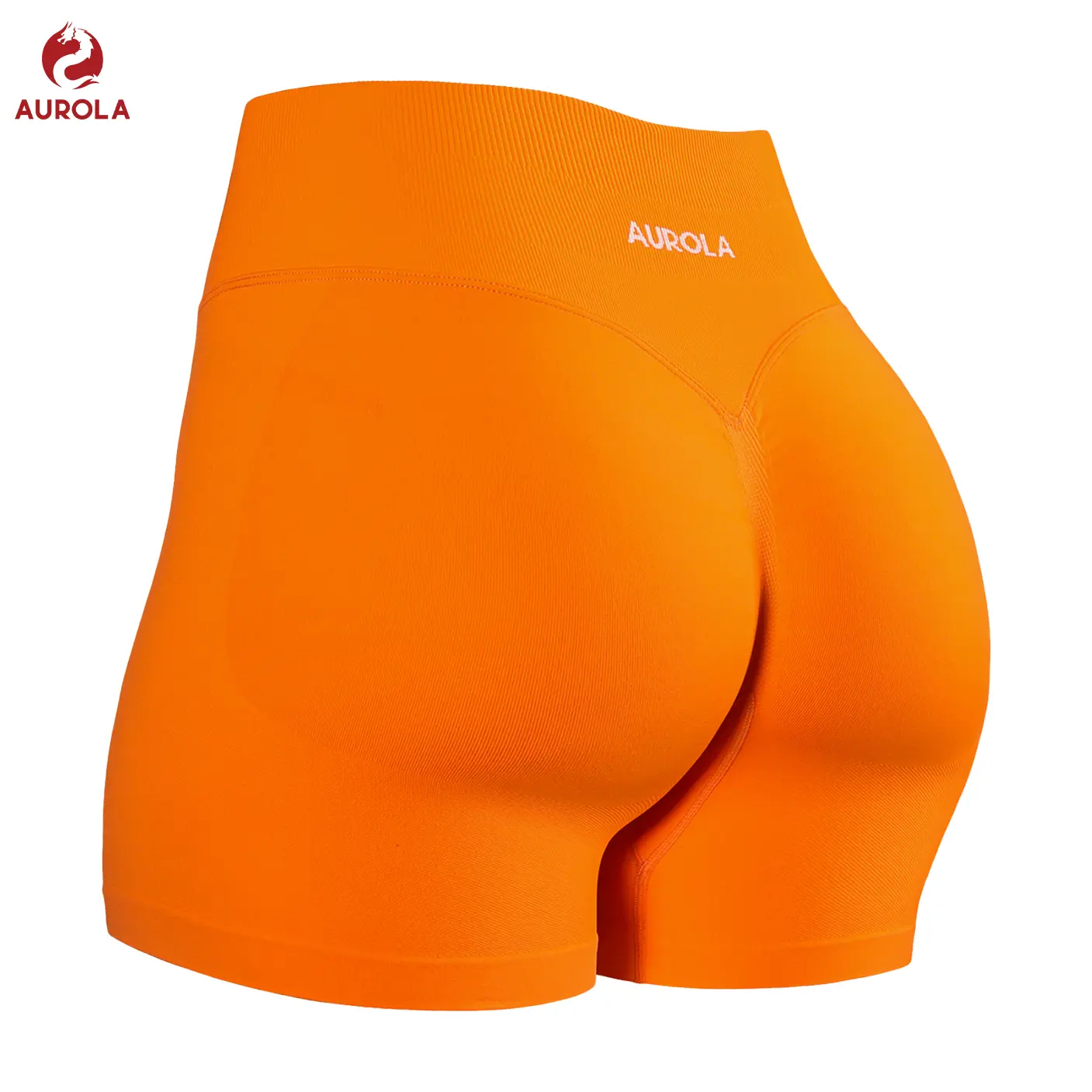 AUROLA Influence Collection Workout Shorts for Women,No Roll Up Squat Proof New Scrunch Seamless Compression Gym Short 3.5“ summerwins