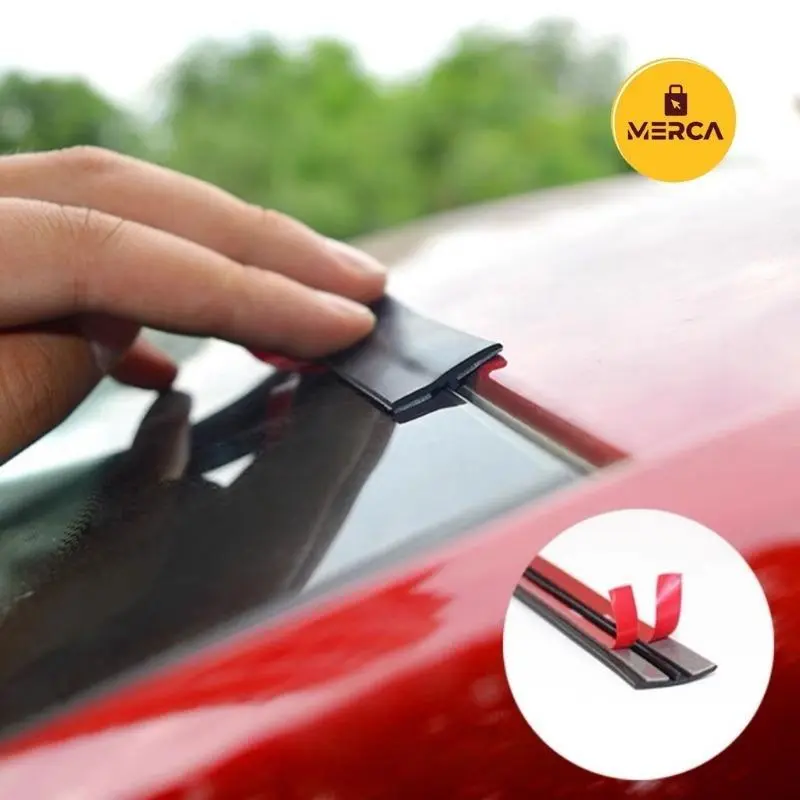 2mUniversal Car V Shape Rubber Seal Replacement Weather Strip Windshield Hollow Glass Window Edge Moulding Car Parts