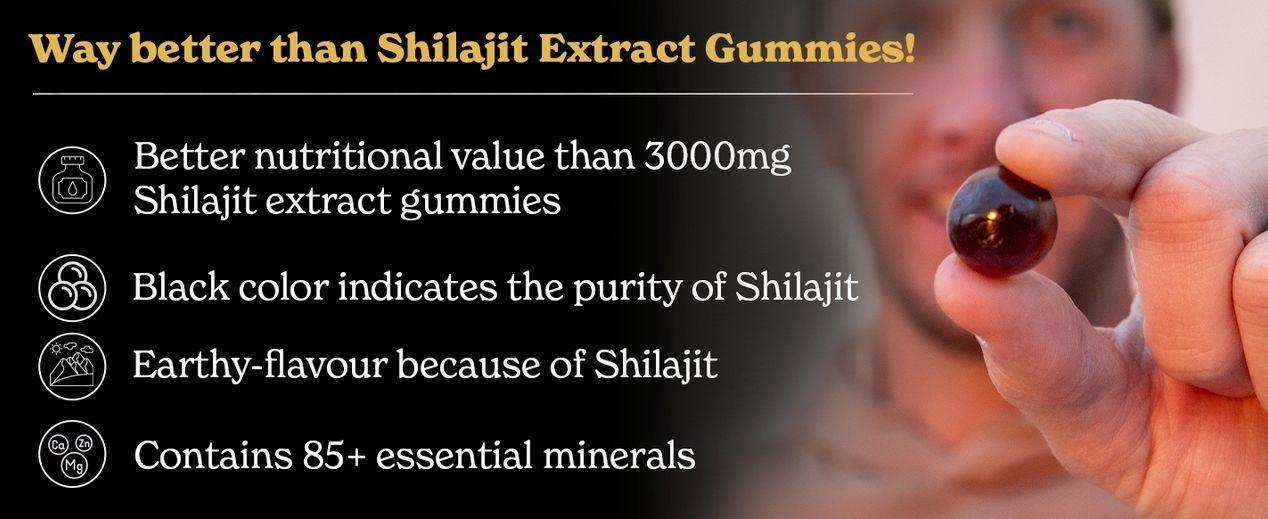 Better Alt Pure Himalayan Shilajit Resin Pack of 1 High Potency Gold Grade 150 Servings for Energy Boost & Immune Support, 85+ Trace Minerals, 75%+ Fulvic Acid, with Lab Test Report,400 mgundefined