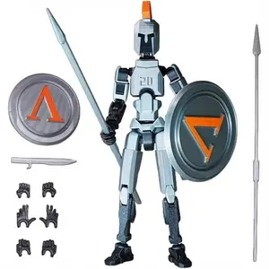 Spartan Warrior t13 Action Figure｜Assembly Completed｜Lucky 13 Gift for Friends｜ 3D Printed Dummy 13 Action Figure for Collectors