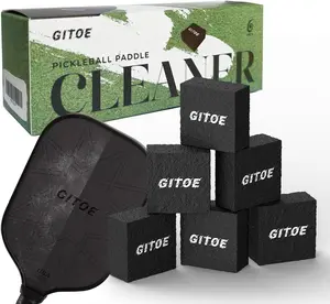 GITOE Pickleball Paddle Cleaner, Carbon Fiber Pickleball Racket Dust Remover Easy to Carry Pickleball Accessories to Repair Scratches Great Gift