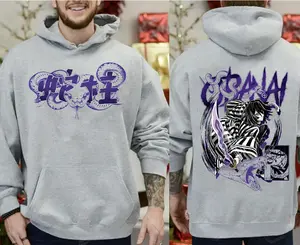 Iguro Obanai Snake Hashira Demon Slayer Anime Hoodie, Sweatshirt, - Kimetsu no Yaiba Graphic Crewneck - Purple Pillar Fan Apparel