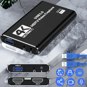 Capture Card Switch, VideoGame Capture Card 4K 1080P 60FPS, HDMITo USB 3.0 Capture Card For Streaming WorkWith PS4/PC/0BS/Camera