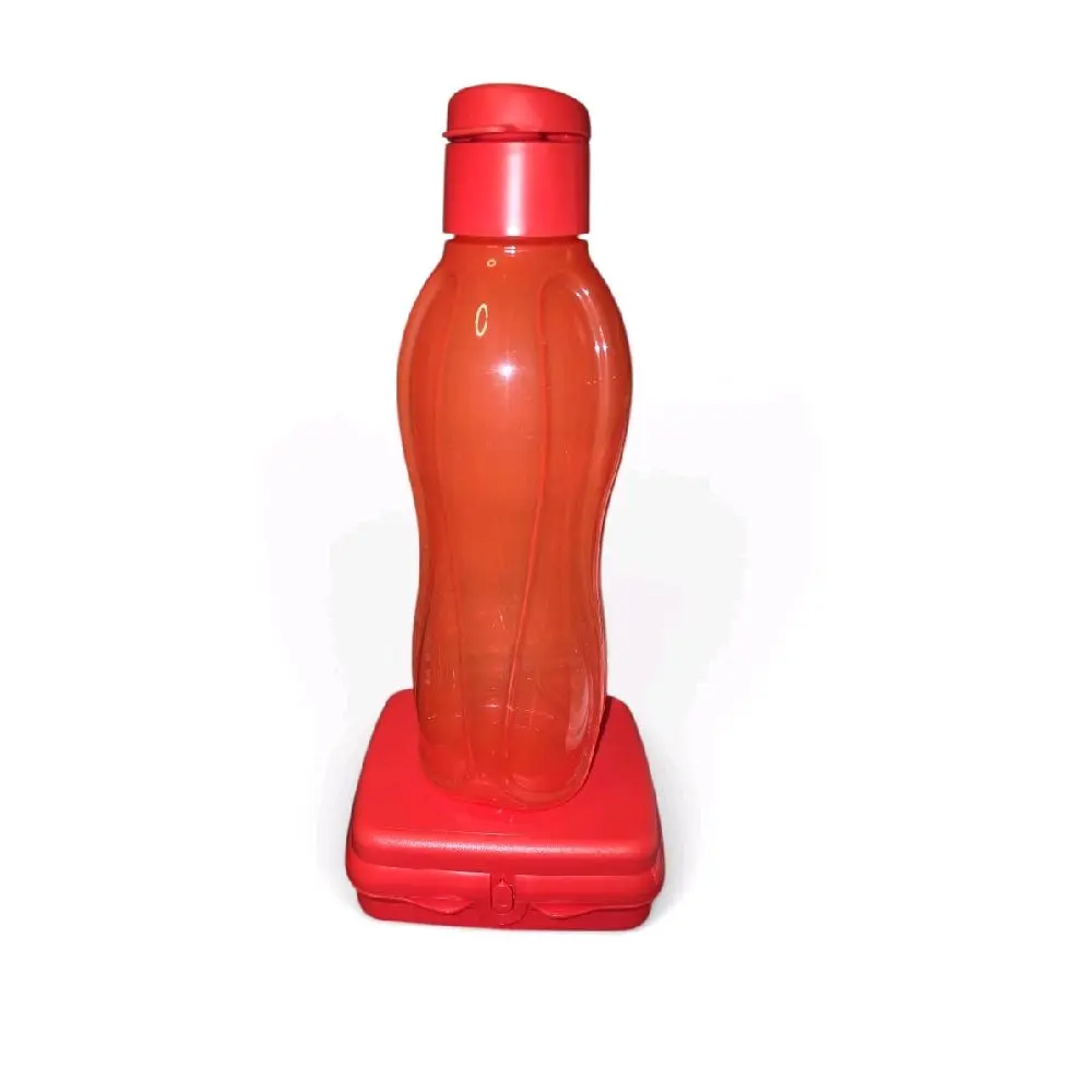 Tupperware Eco-Friendly Red 1L Storage Bottle and Sandwich Organiser