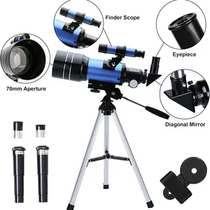 70300 Telescope stronomical Monocular with Tripod & Phone Adapter, Portable Telescope for Stargazing Adventures!