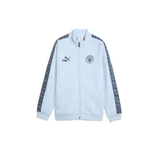 PUMA Mens Manchester City F.C. King Anthem Jacket Athletic Outerwear Casual - Blue