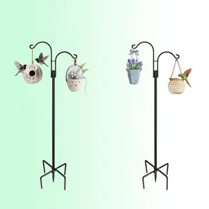 Ottsuls Metal Shepherd Hook Quick DIY Install for Lanterns Rain Chains & Decor Easy Hanging System No Warranty