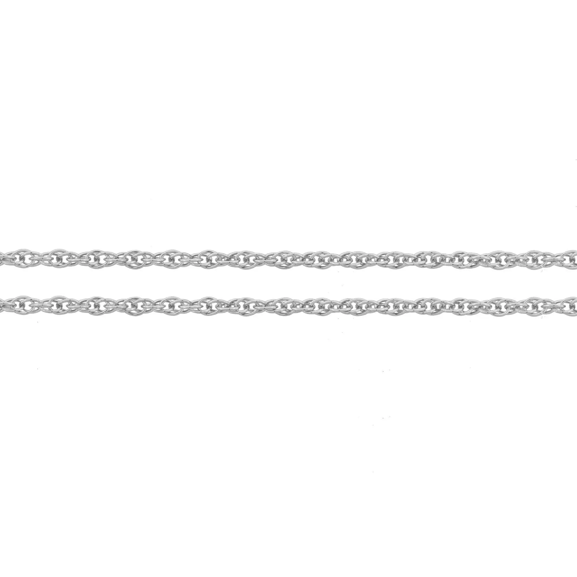 Sterling Silver 1.3mm Rope Chain - 5ft
