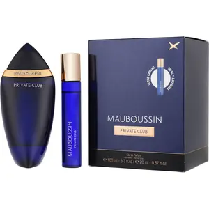 Mauboussin Private Club Set-Eau De Parfum Spray 3.4 Oz & Eau De Parfum Travel Spray 0.68 Oz For Men
