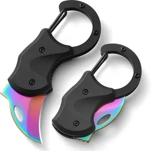 Foldable Pocket Multi-Function Knife, 1.38 Inch Sharp Blade, Edc Knife for Men and Women, Mini Keychain Bottle Opener, Ideal Daily Carry Gift