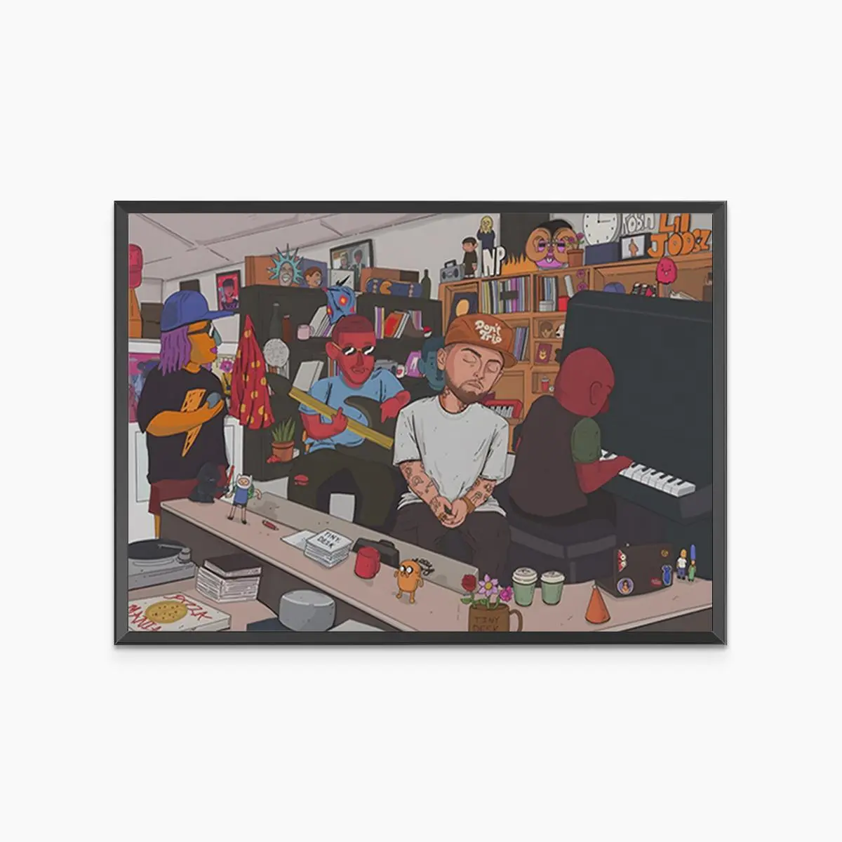 [NO FRAME] Mac Miller Tiny Desk Concert Wall Poster (No Frame), Mac Miller Fan Gift, Hip Hop Print, Home Decor