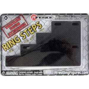Ring Steps (Black) - Ringside Exclusive Ringside Collectibles Wrestling Action Figure Accessories