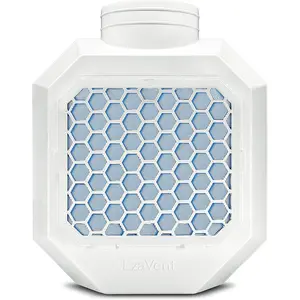 EzaVent Indoor Dryer Vent with 4 and Fittings Only for Dryers - 1 Year Warranty (White EzaVent)