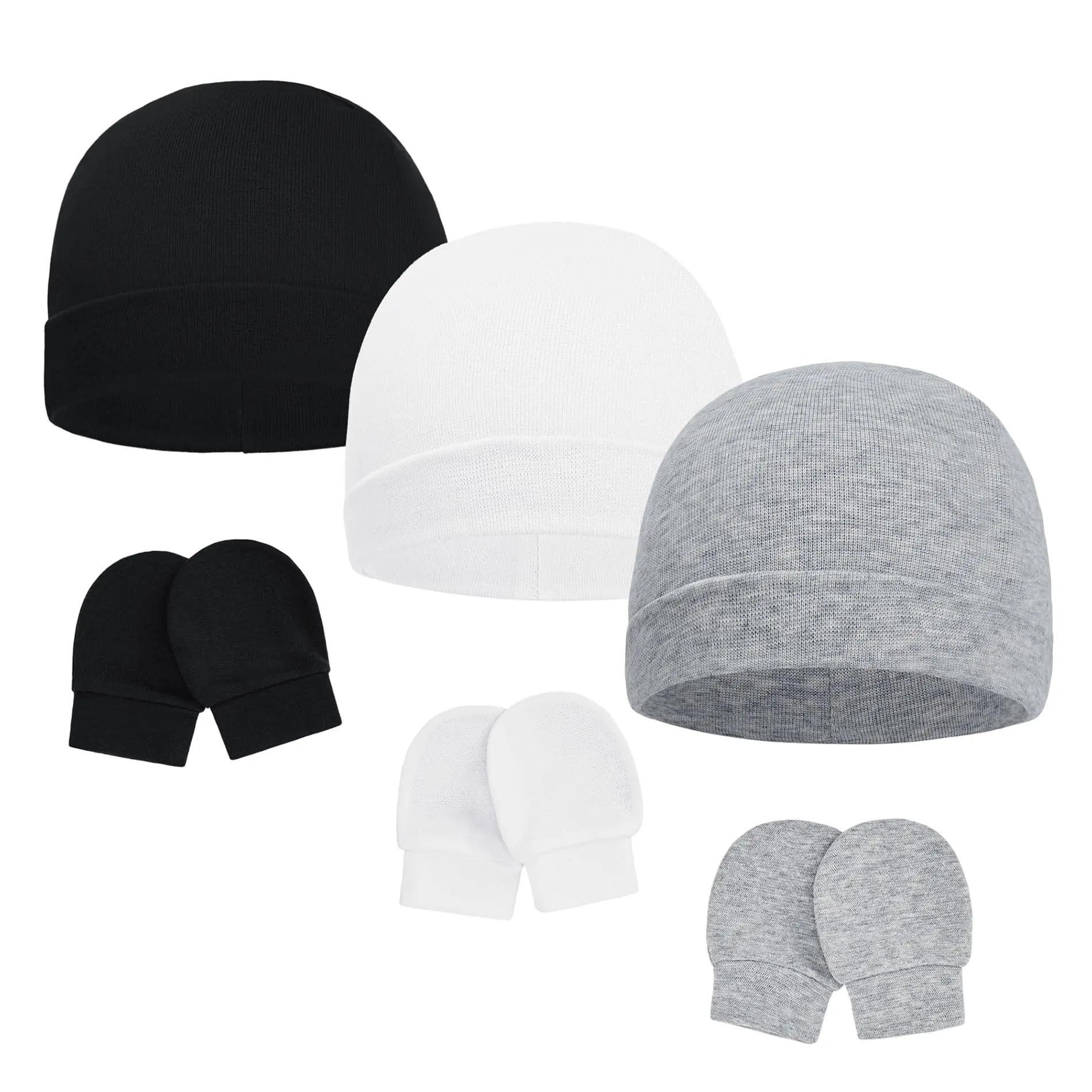 A 3 Pack Black & White & Gray
