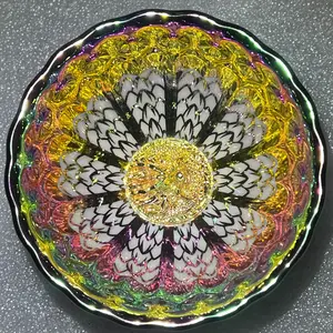 Colorful three-dimensional golden dragon black porcelain teacup