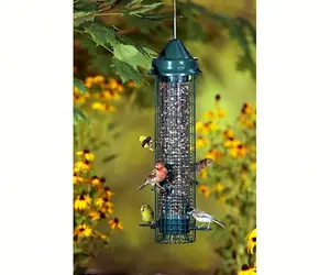 Brome GC Squirrel Buster Classic Bird Feeder - Effective Wildlife Deterrent with Perch & Cling Ports for Perching & Clinging Birds