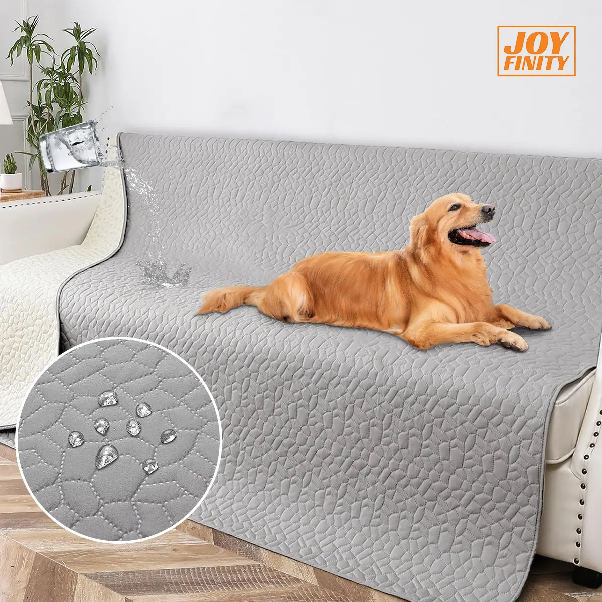 Joyfinity Pet Cover Dog Bed Blanket for Sofa and Furniture Waterproof New Pattern Design,Reversible Cat Sofa Cover for Furniture Couch Slipcover