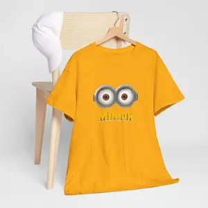 Funny Yellow Cartoon Graphic Tee, Cute Summer Unisex T-Shirt, Casual Streetwear Outfit for Everyday Style #cartoontee #graphicshirt #summerfit #streetwear