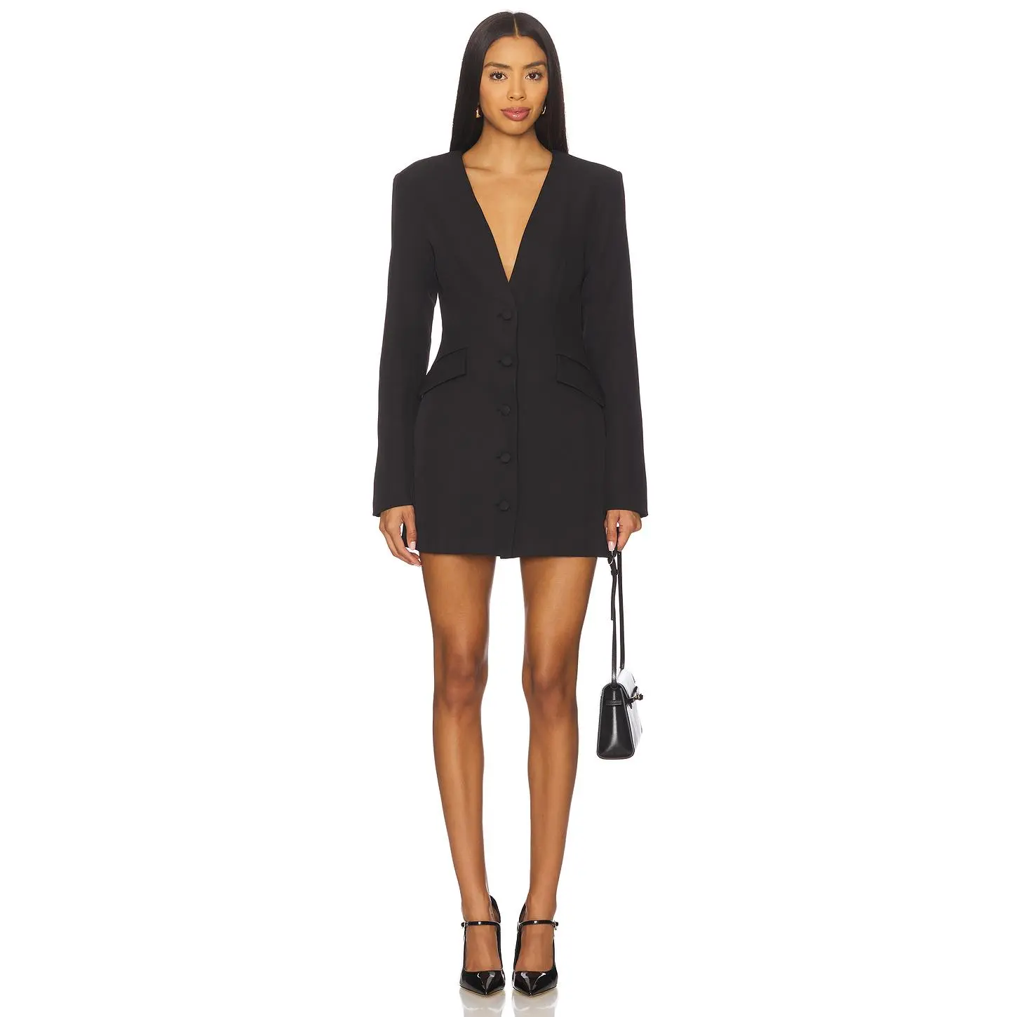 ALL THE WAYS Elizabeth Blazer Dress in Black