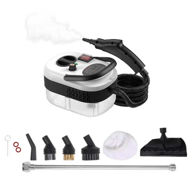 Portable Handheld Steam Cleaner for Boating & Household Use, 10 Accessories, Adjustable Levels, Fast Heat-Up Pressure Steamer, Chemical-Free Stain Removal for Tile, Upholstery, Ovens