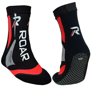 ROAR-INT Red Neoprene Socks for MMA Boxing Gym Training