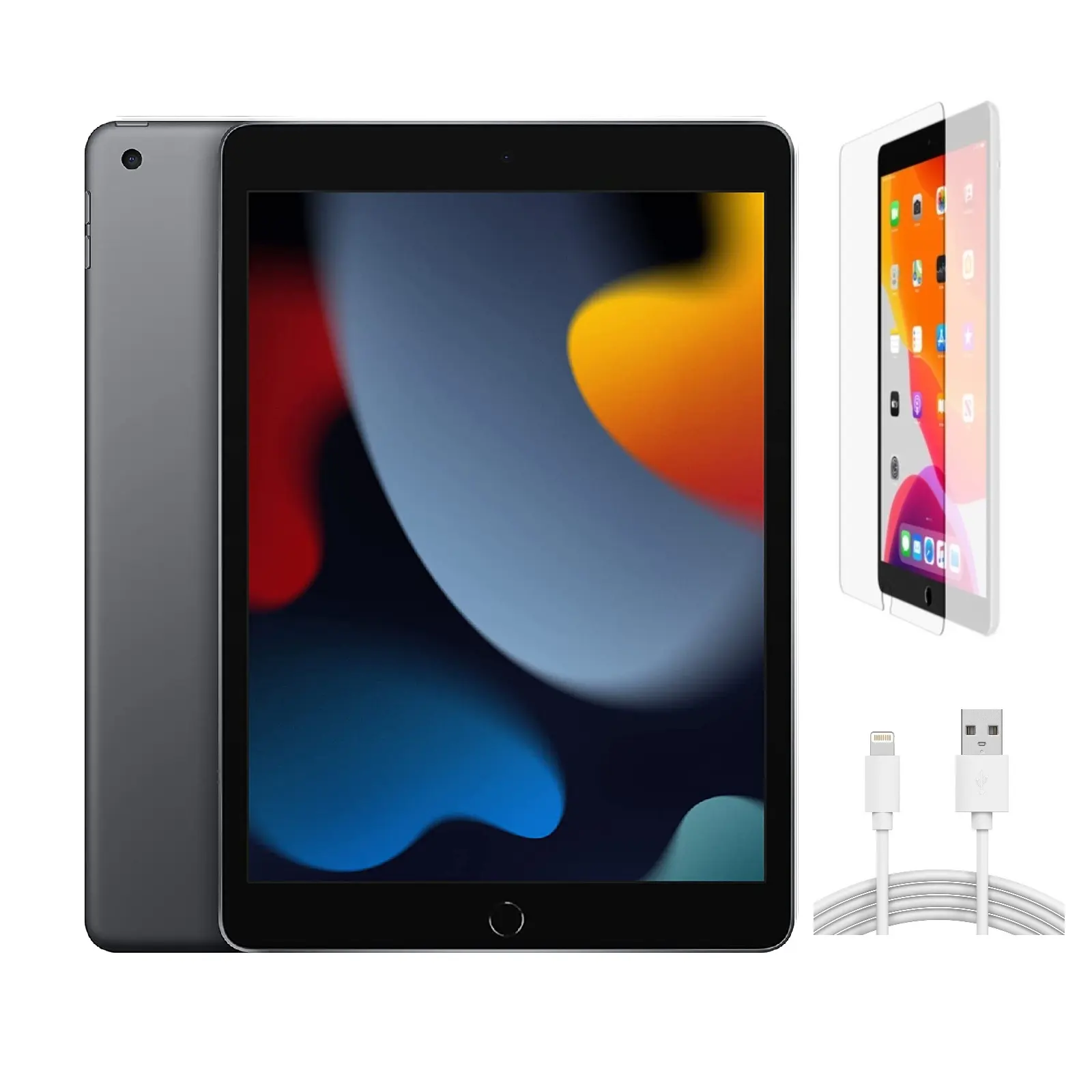 Refurbished iPad 9th Gen (WiFi)-Good Condition with Tempered Glass Screen Protector & 1 Year Warranty