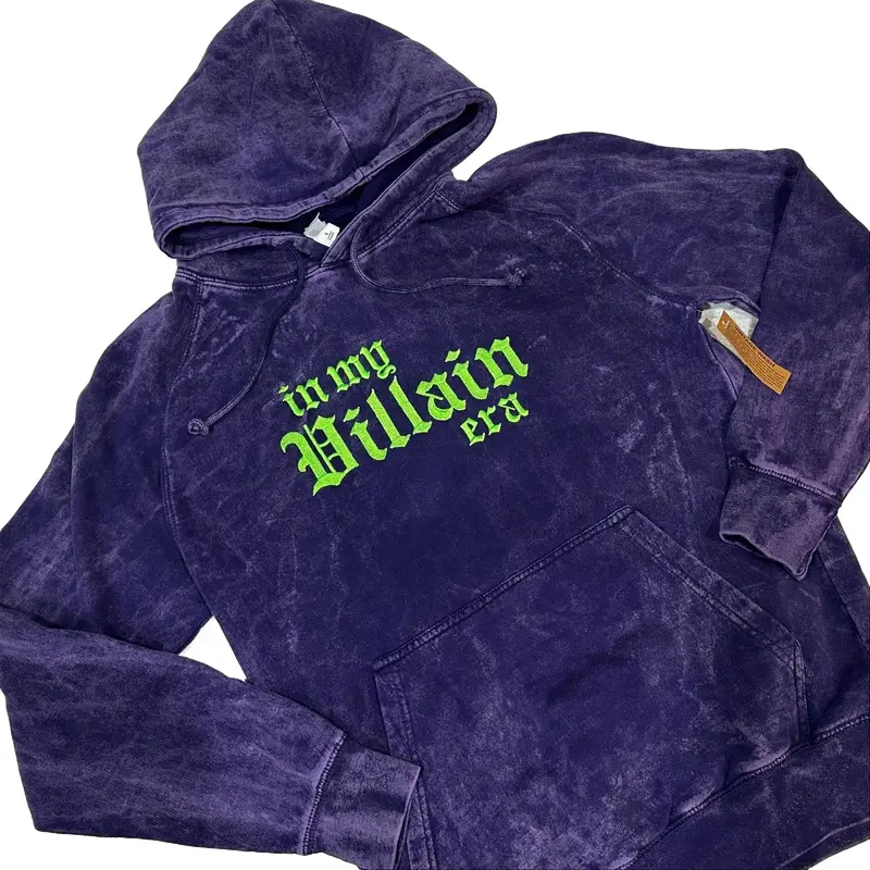 In My Villain Era Vintage Embroidered Hoodie, Dark Romance, Gift for Reader, Alt Fashion, Streetwear
