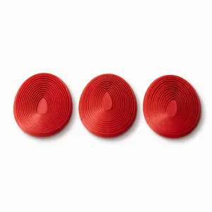 Egg Fidget for Kids - Red Color, 3 Pieces, Ideal for Stress Relief and Focus Enhancement