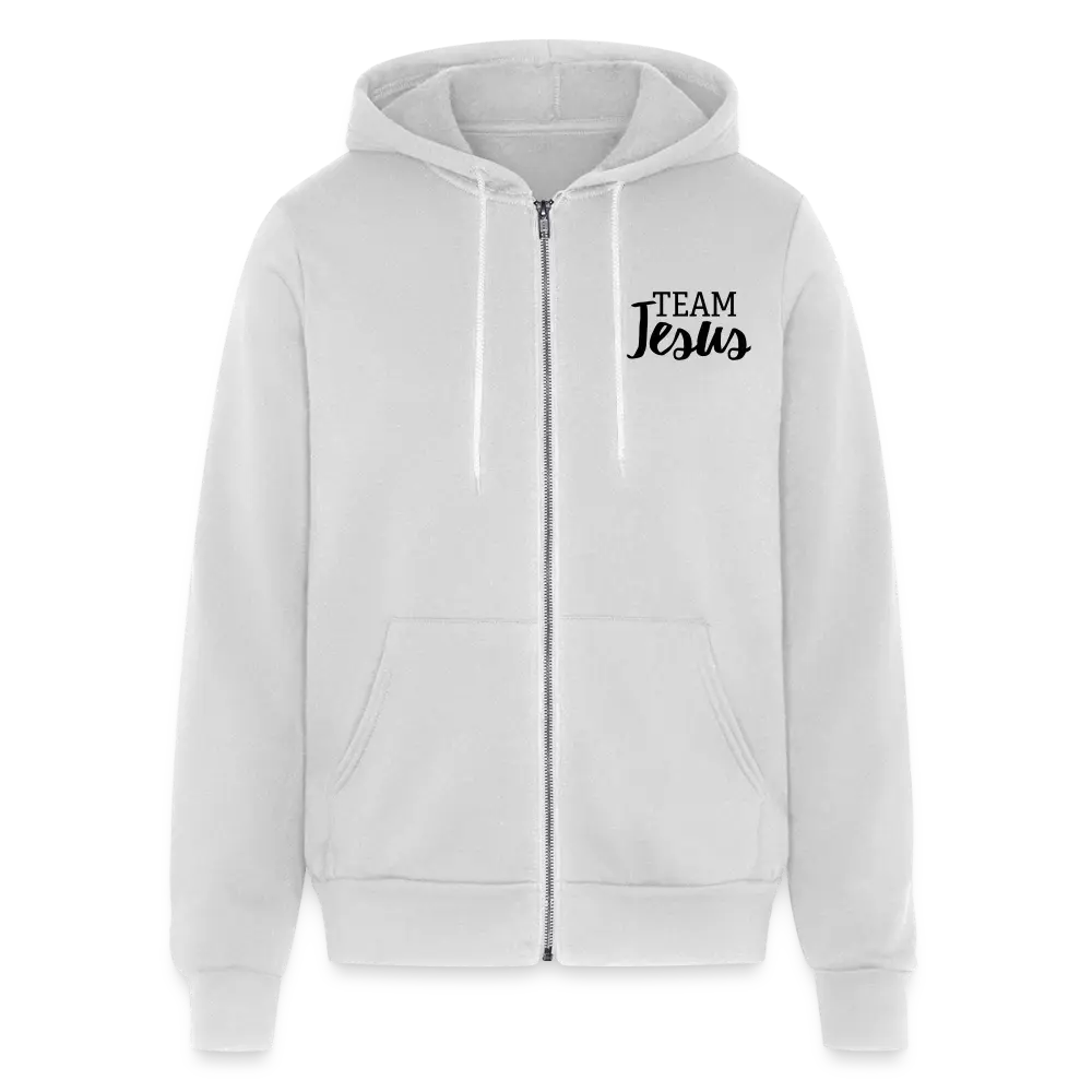Women's Team Jesus Graphic Zipper Hoodie, Stylish Mid-weight Sweatshirt with Pockets, Relaxed Fit for Overall Everyday Comfort, Polyester, Style, Fabric, Ribbed, Printed, Longsleeves, Statement, Casual Top, Full Zip Neck, Cotton, Long Sleeve
