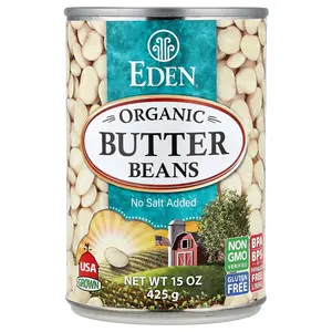 Eden Foods Organic Butter Beans, 15 oz (425 g)
