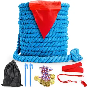 39 Feet Tug of War Rope Set, Field Day Family Reunion Birthday Party Games, Outdoor Camping Picnic Games, Backyard Carnival Games