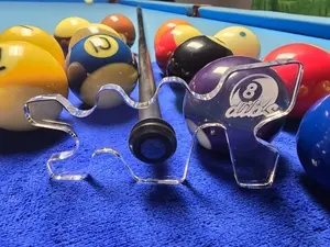 Multi-use Billiards/Pool Assist Bridge with dibs logo and a sleek Storage case.
