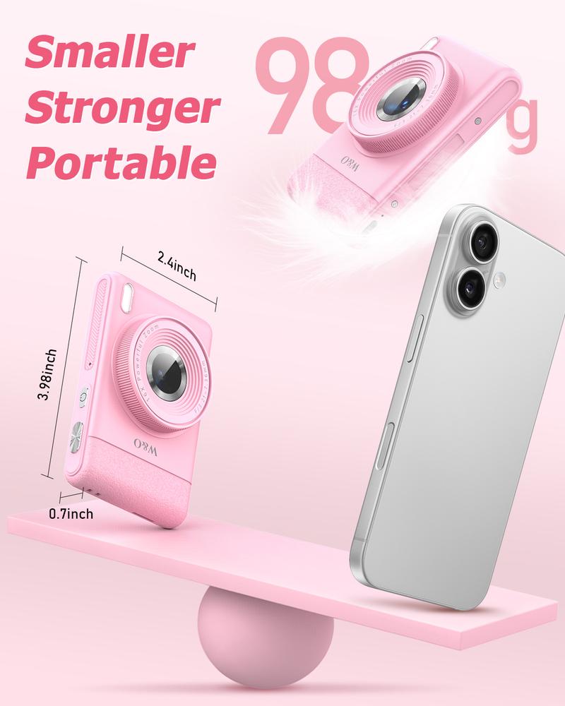 4K Digital Camera for Photography, Auto-Focus 64MP Vlogging Camera for Beginner with 2.4 inch 180° Flip Screen, 18X Digital Zoom Point and Shoot Camera with 32GB Micro SD Card, Perfect Gifts for Halloween and Thanksgiving 4K Digital Camera for Photography, Auto-Focus 64MP Vlogging Camera for Beginner with 2.4 inch 180° Flip Screen, 18X Digital Zoom Point and Shoot Camera with 32GB Micro SD Card, Perfect Gifts for Halloween and Thanksgiving